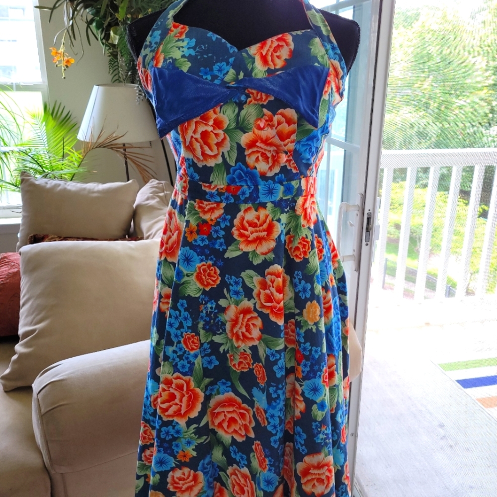 Lindy Bop Halter Dress Size M